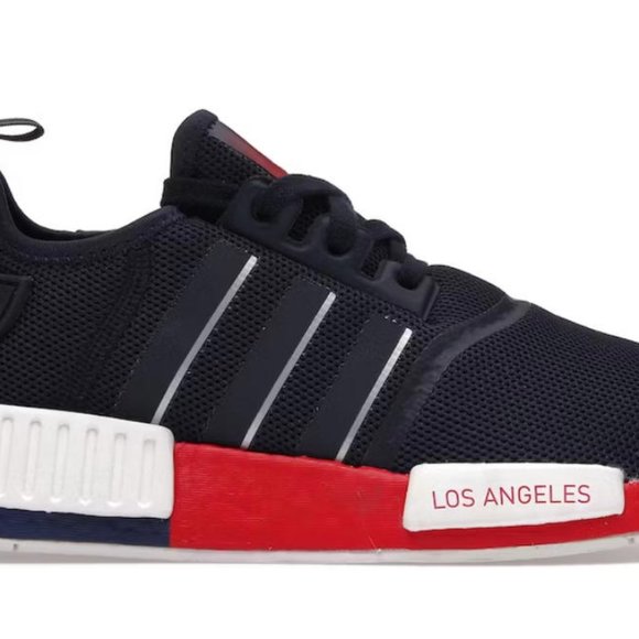 Adidas Other - Adidas Originals NMD R1 Los Angeles Navy Silver Scarlet FY1162 Size 9 - PERFECT!